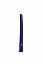 Vela cónica Áurea Magna Azul Royal de lujo, vela artesanal elegante para bodas, mesas de banquete y decoración premium.