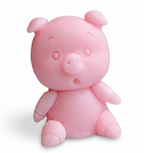 Vela Cerdito infantil de cera vegetal. Figura de animales de granja, souvenir de lujo 100% ecológico para cumpleaños y baby shower.