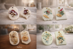 Colección de wax tablets aromáticas de lujo para el hogar elaboradas con cera de soja y flores secas, ambientadores para armarios y cajones en baño, cocina, dormitorio y salón, colección premium A Toda Vela BCN.