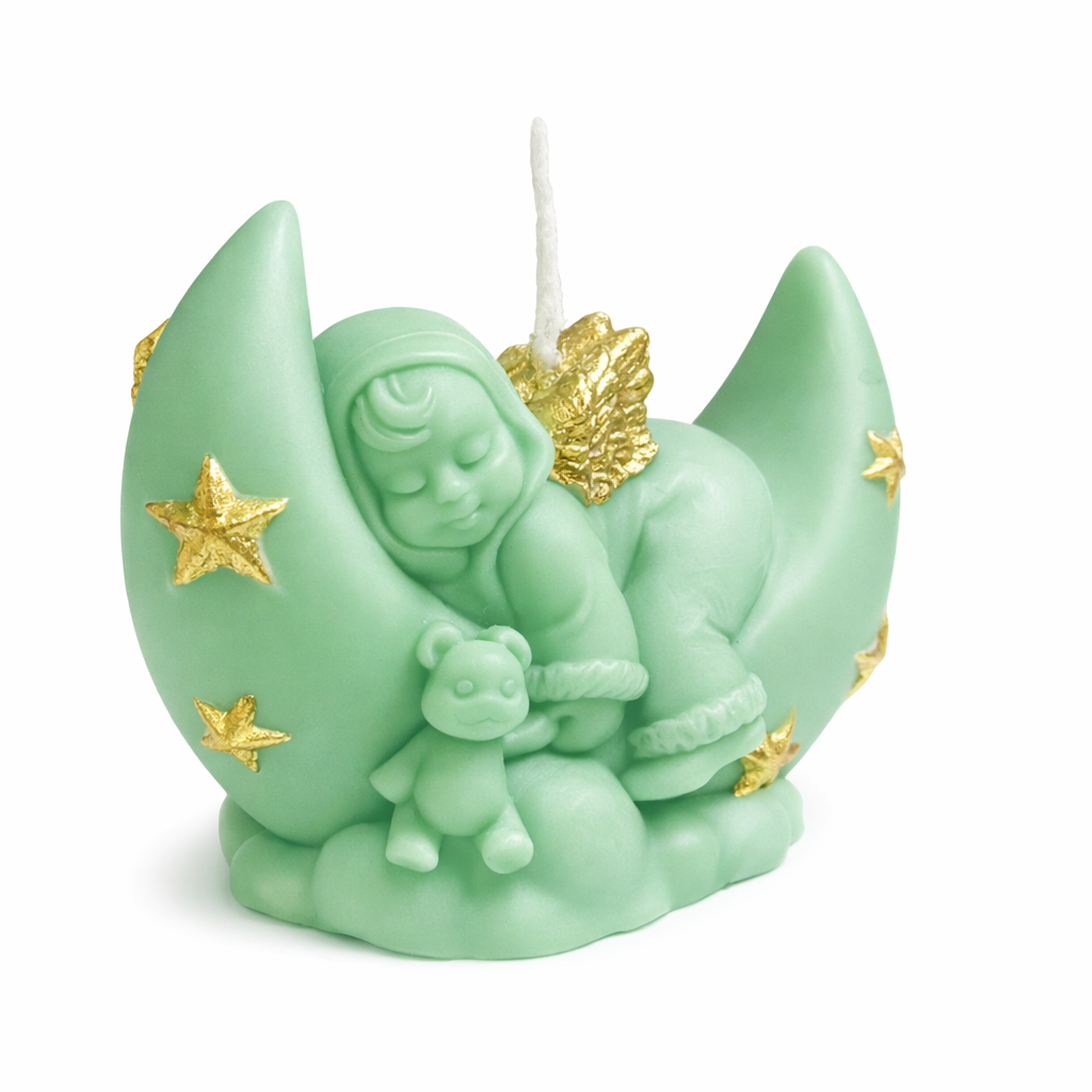 Detalle de Bautizo: Bebé Ángel en la Luna