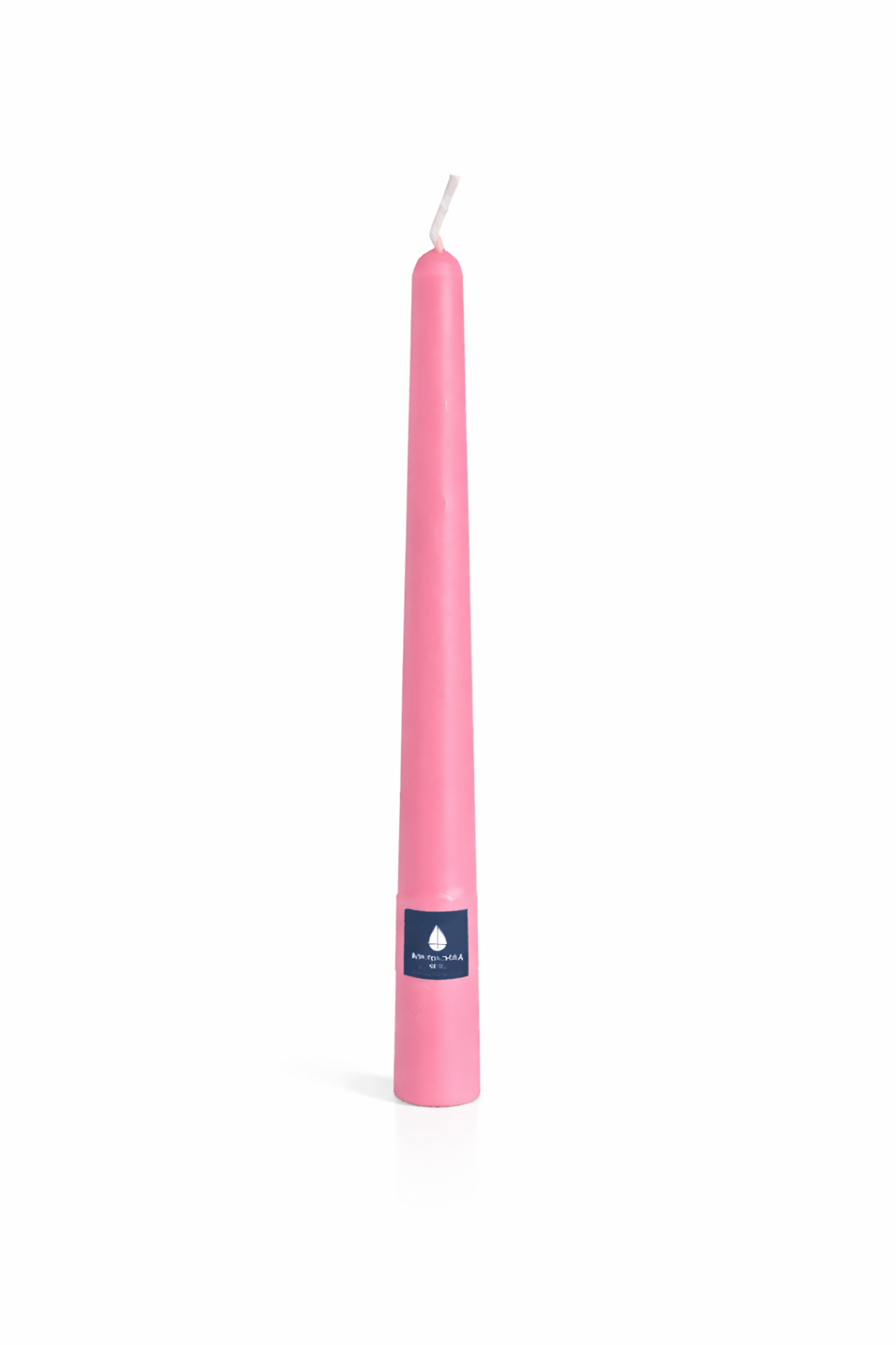 Vela cónica Áurea Magna Rosa Chicle  de lujo, vela artesanal elegante para bodas, mesas de banquete y decoración premium.